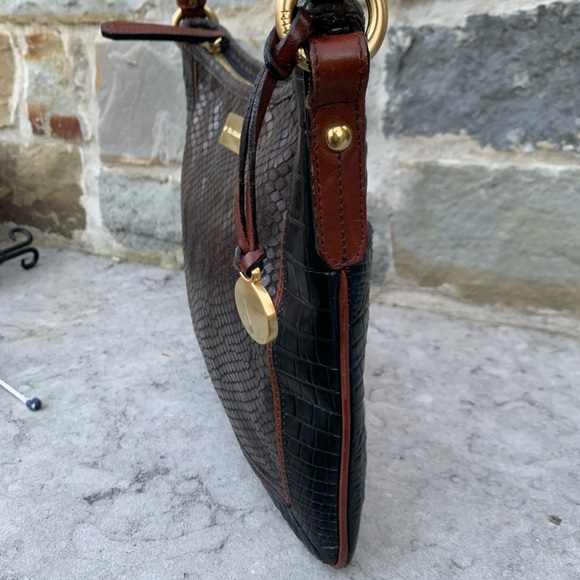 BRAHMIN Jody Crossbody in leather Tri texture - Picture 5 of 9